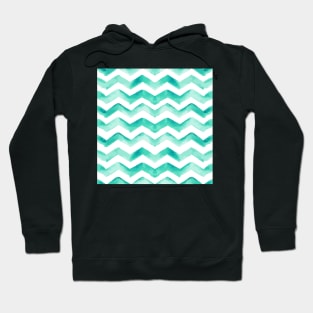 Watercolor Zig Zag Pattern #5 Hoodie